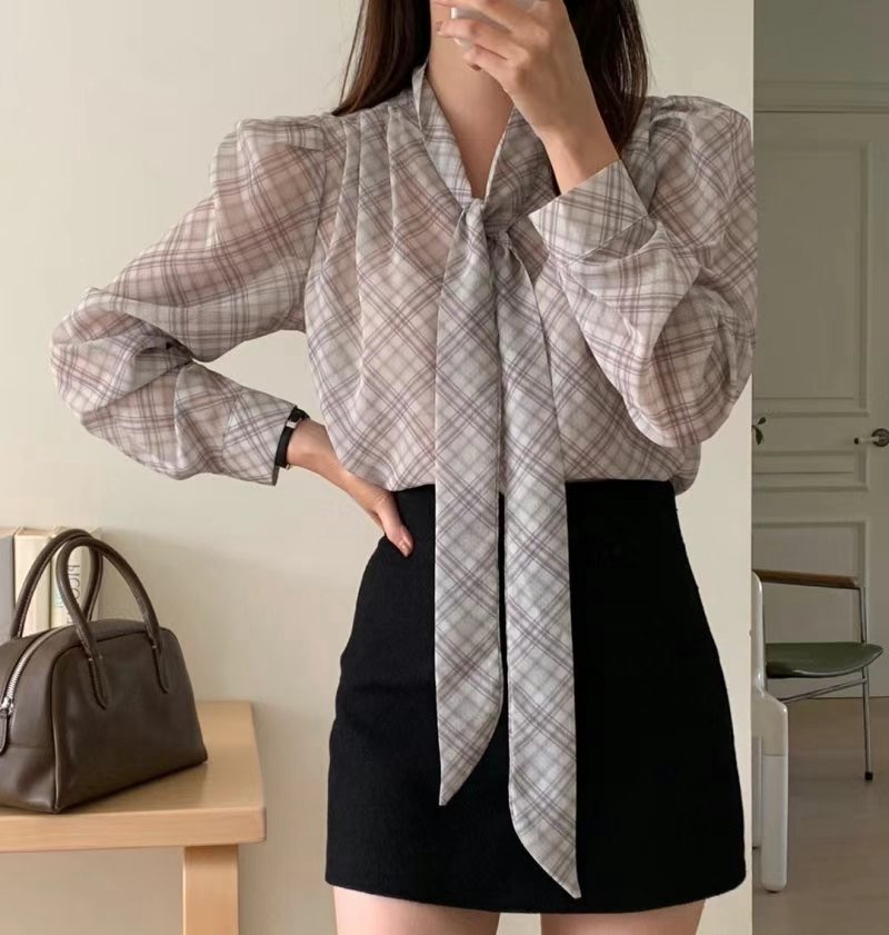 ON-NI-언니-T東大門直郵女裝新品推薦真品時尚襯衫蕾絲衫ON-NI襯衫/蕾絲衫