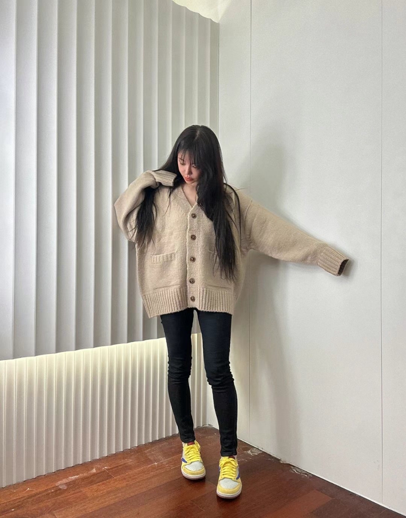FRIDA韓國直郵女士新款人氣真品推薦熱賣24秋夏針織衫寬松開衫FRIDA針織衫