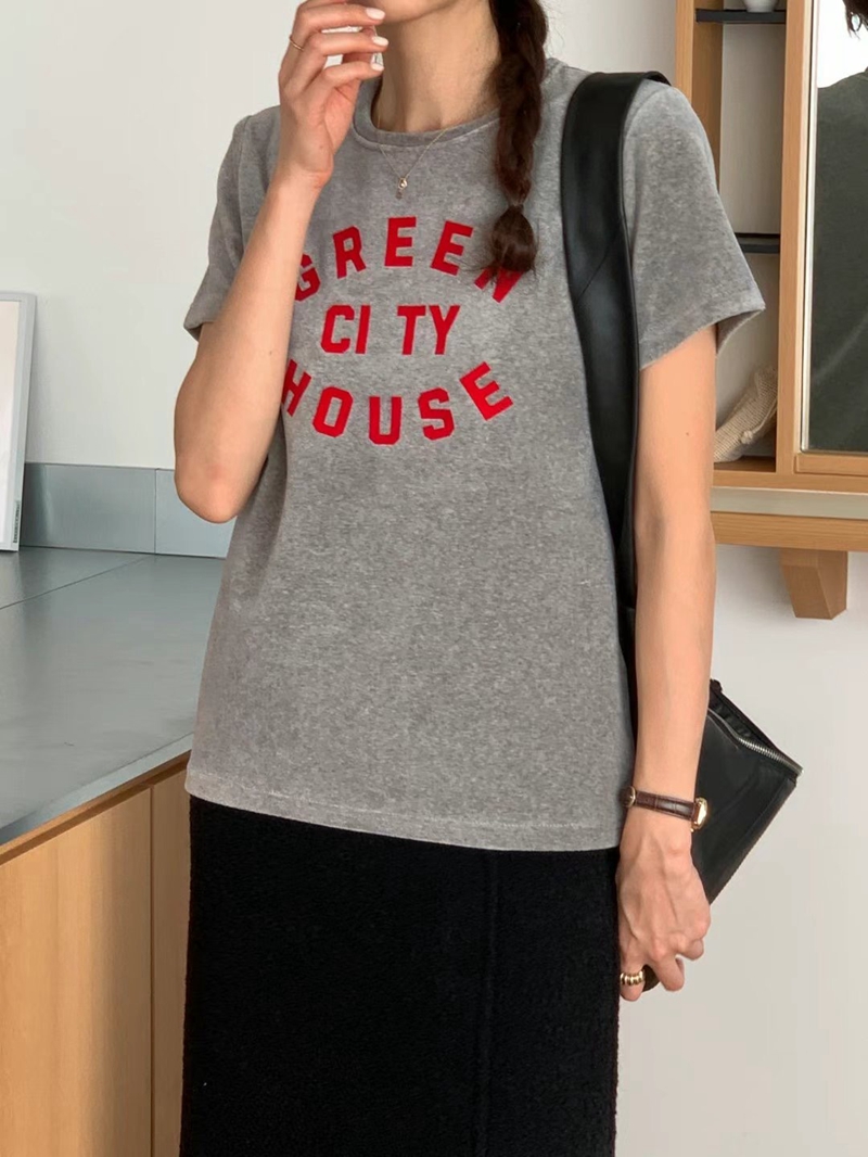 ARRICCHISI東大門代購女士新品熱賣真品推薦24秋夏職業時尚T恤ARRICCHISIT恤圖色3