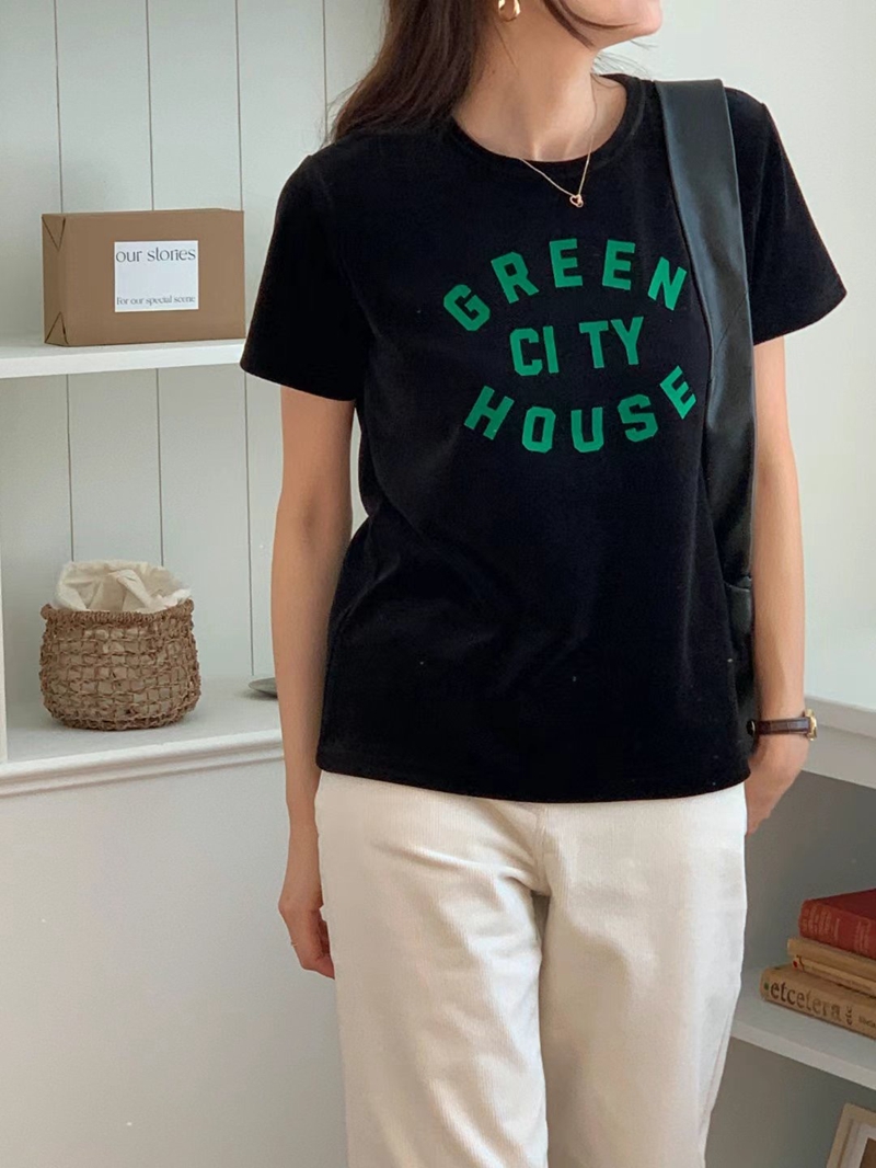 ARRICCHISI東大門代購女士新品熱賣真品推薦24秋夏職業時尚T恤ARRICCHISIT恤圖色4