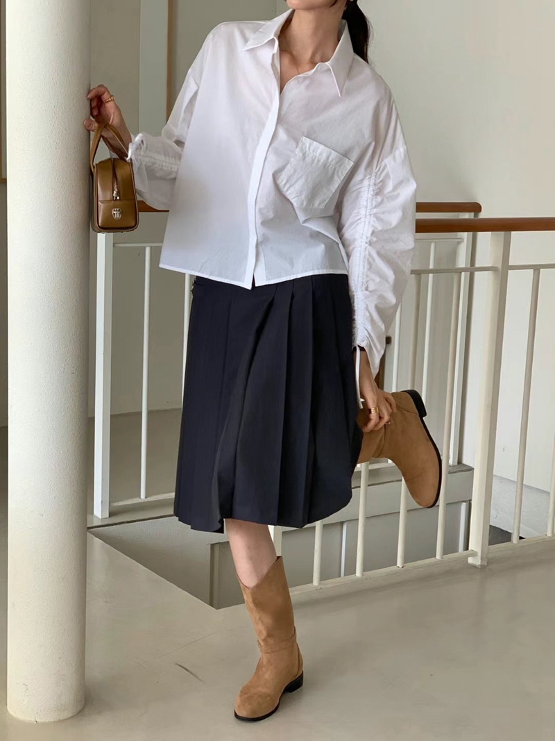 ARRICCHISI韓國代購女裝新款真品人氣推薦休閑半身裙中短裙ARRICCHISI半身裙/中短裙