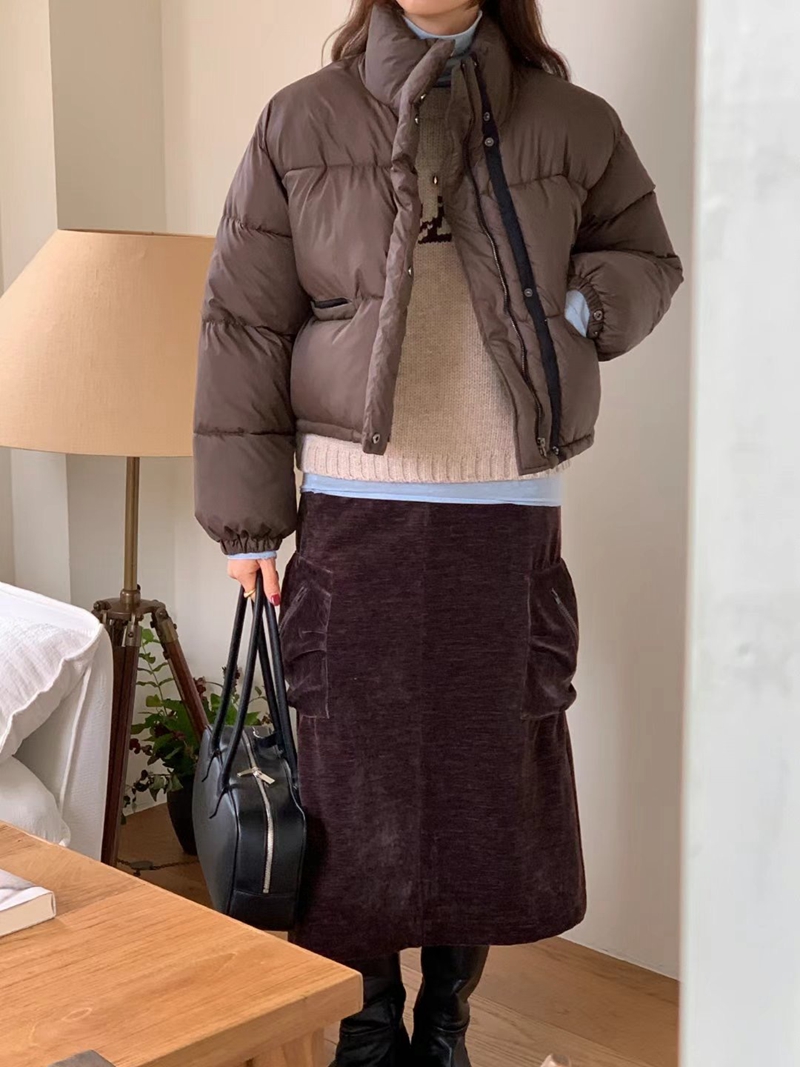 ARRICCHISI東大門直郵女士新款熱賣職業推薦人氣時尚短款棉服ARRICCHISI短款棉服
