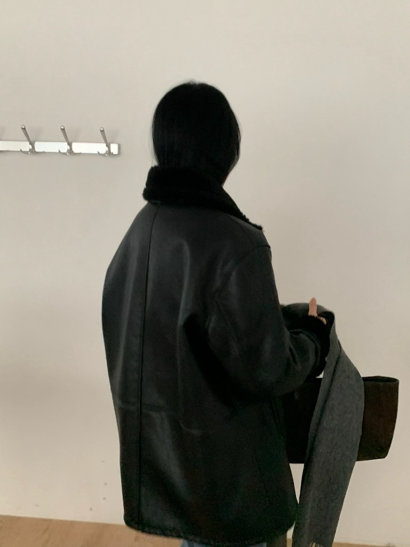 SORBET韓國直郵女裝新品推薦休閑24秋夏時尚職業熱賣人氣皮衣SORBET/flat white皮衣