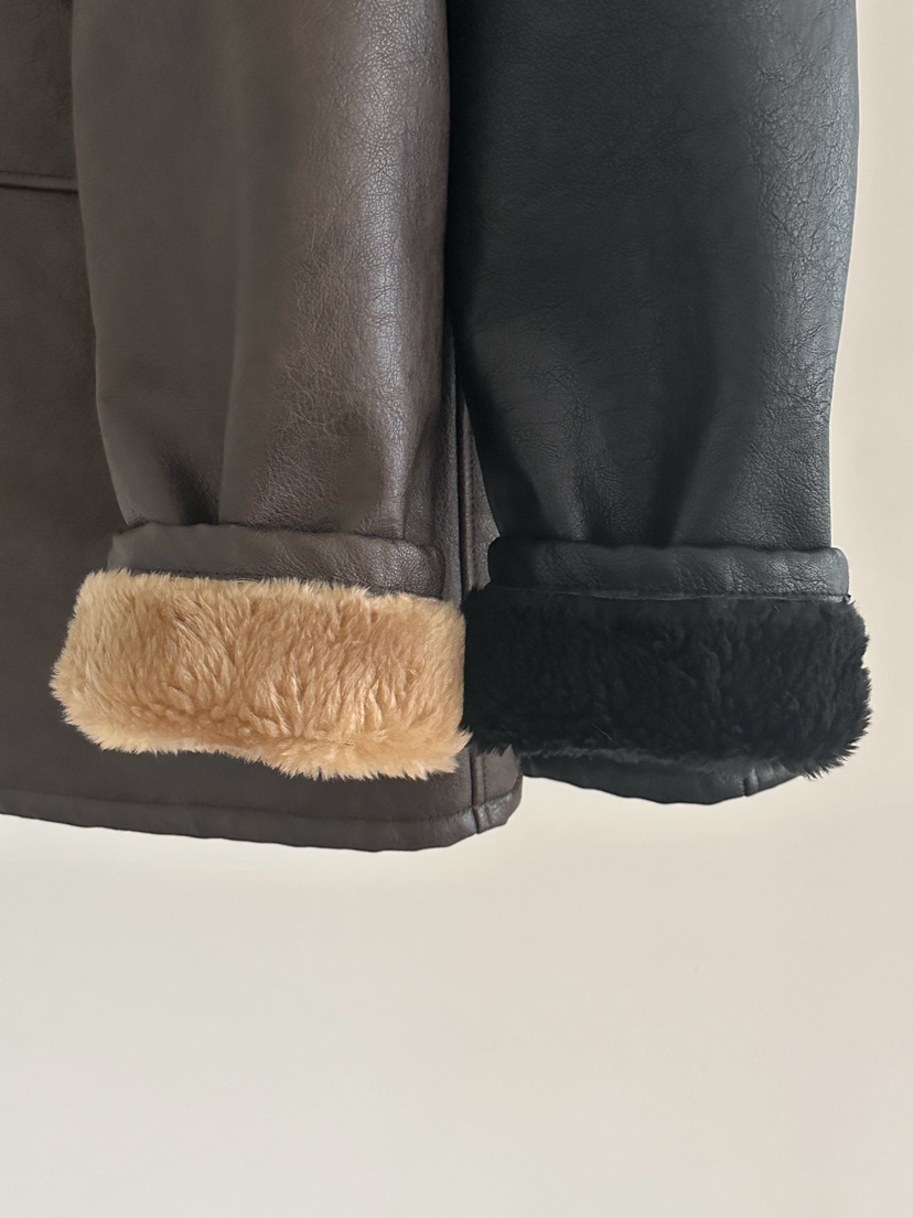 SORBET韓國直郵女裝新品推薦休閑24秋夏時尚職業熱賣人氣皮衣SORBET/flat white皮衣