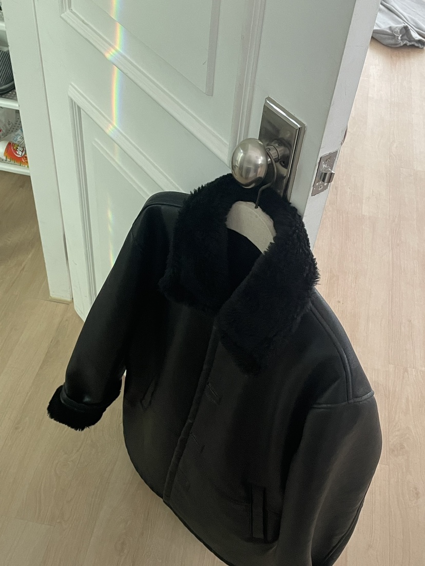 SORBET韓國直郵女裝新品推薦休閑24秋夏時尚職業熱賣人氣皮衣SORBET/flat white皮衣