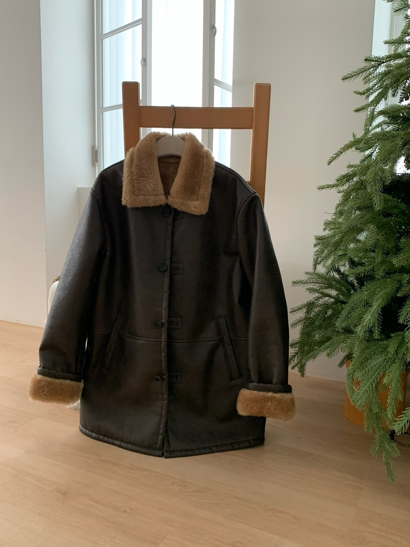 SORBET韓國直郵女裝新品推薦休閑24秋夏時尚職業熱賣人氣皮衣SORBET/flat white皮衣圖色1