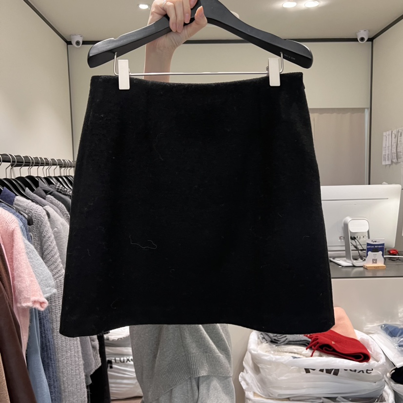 RE STOCK韓國直郵女裝新款推薦24秋冬休閑熱賣真品短裙羊毛RE STOCK短裙圖色2