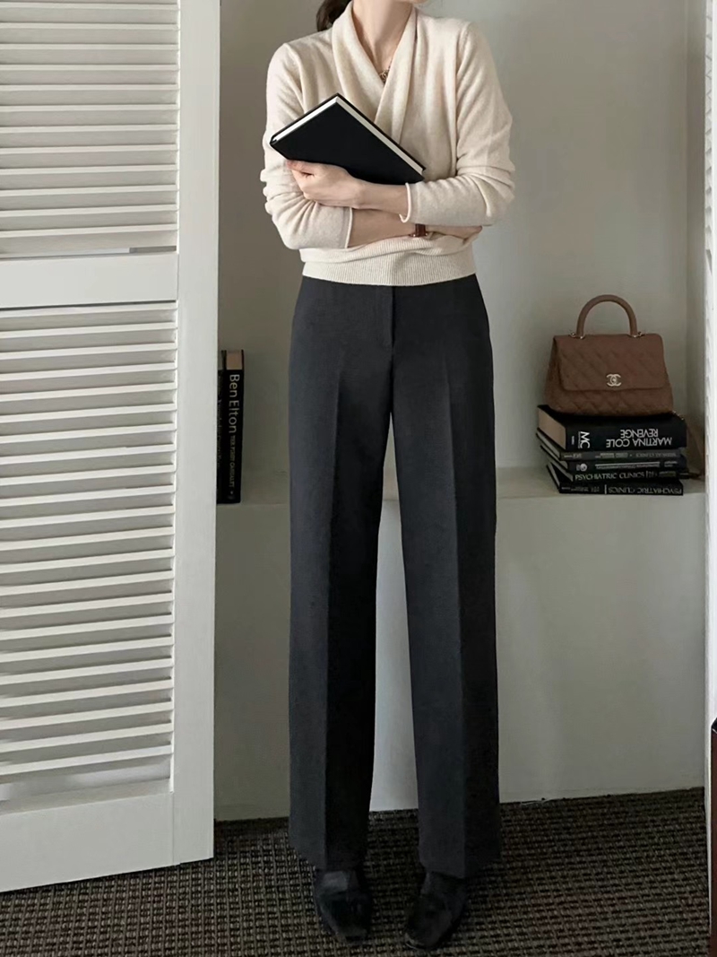 HIGHEND韓國直郵女裝新品熱賣24秋冬人氣職業推薦休閑休閑褲HIGHEND休閑褲