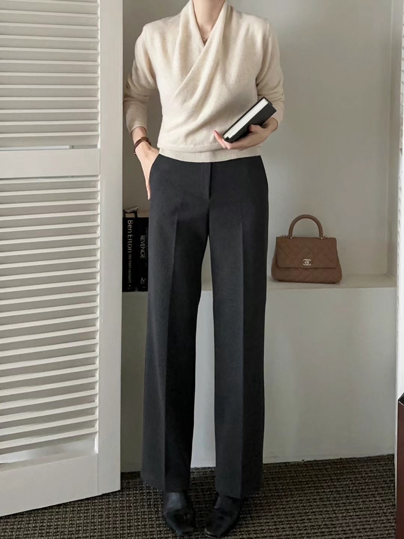 HIGHEND韓國直郵女裝新品熱賣24秋冬人氣職業推薦休閑休閑褲HIGHEND休閑褲圖色2