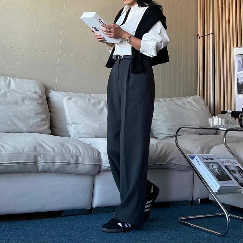 TINT韓國直郵女裝新品熱賣真品時尚職業推薦24秋冬休閑褲拉絨TINT休閑褲