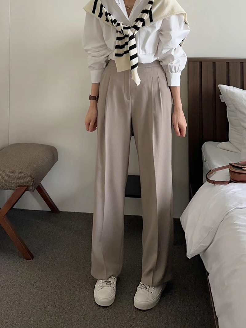 HIGHEND韓國直郵東大門實拍女裝新款24秋冬推薦時尚人氣休閑褲HIGHEND休閑褲