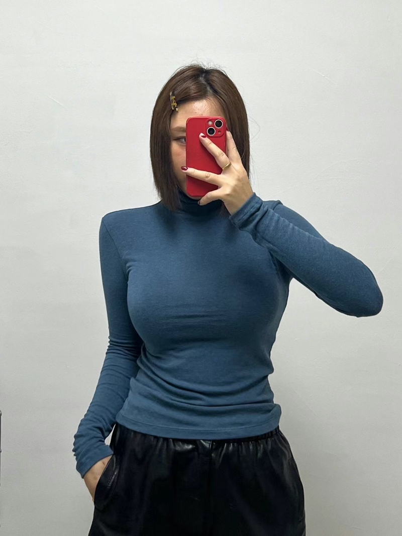 HHOLIC韓國直郵女裝新品職業熱賣推薦時尚24秋冬休閑長袖T恤HHOLIC長袖T恤