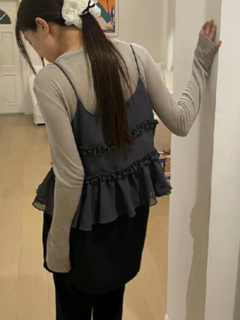 MYCABINET韓國直郵東大門實拍女裝新款人氣推薦職業吊帶背心MYCABINET吊帶/背心