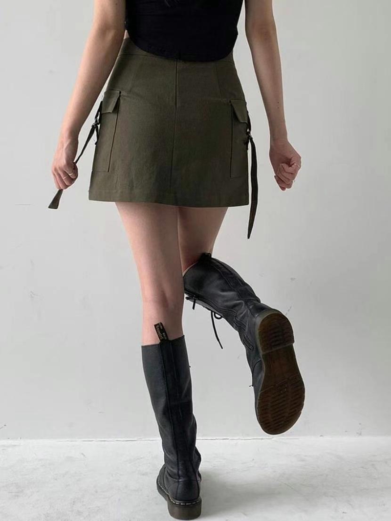 MYCABINET直郵韓國代購女裝新款人氣熱賣真品24秋冬休閑短裙MYCABINET短裙