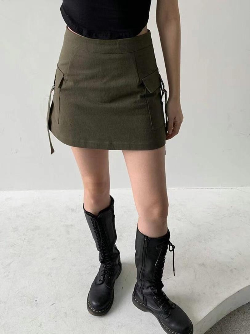 MYCABINET直郵韓國代購女裝新款人氣熱賣真品24秋冬休閑短裙MYCABINET短裙