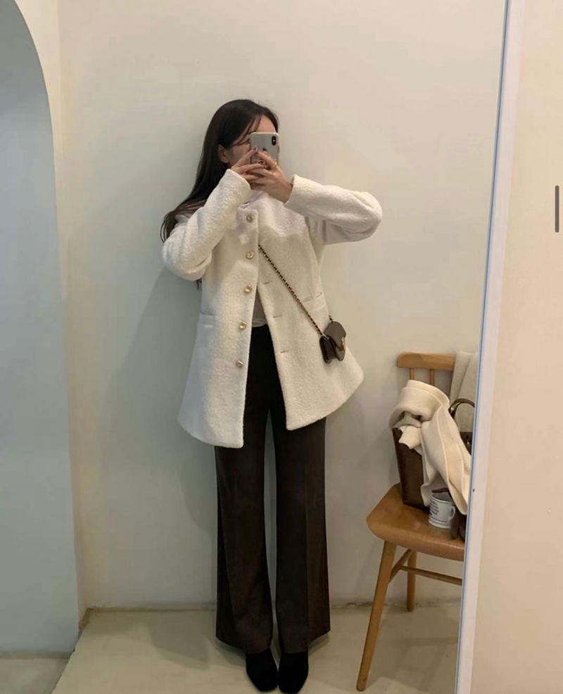 MY YOUNG直郵韓國代購女裝新款24秋冬真品推薦熱賣職業夾克RIPPLE夾克圖色2