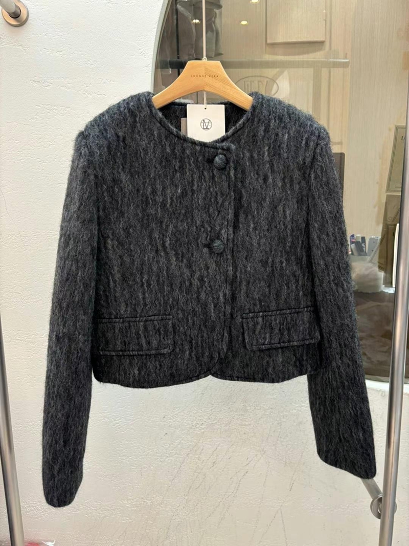 LOUNGE VERA韓國直郵東大門實拍女裝新品真品熱賣短款大衣LOUNGE VERA-2件訂短款大衣圖色2