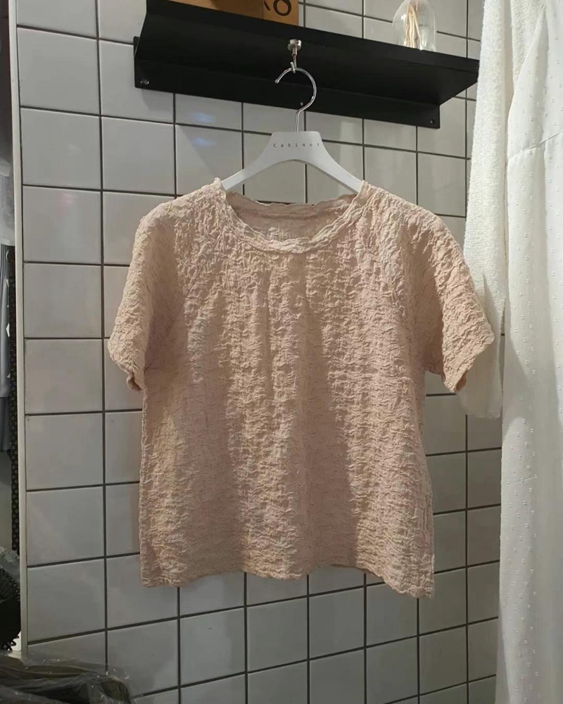 MYCABINET韓國直郵東大門實拍女裝新款24秋冬休閑時尚人氣T恤MYCABINETT恤圖色2