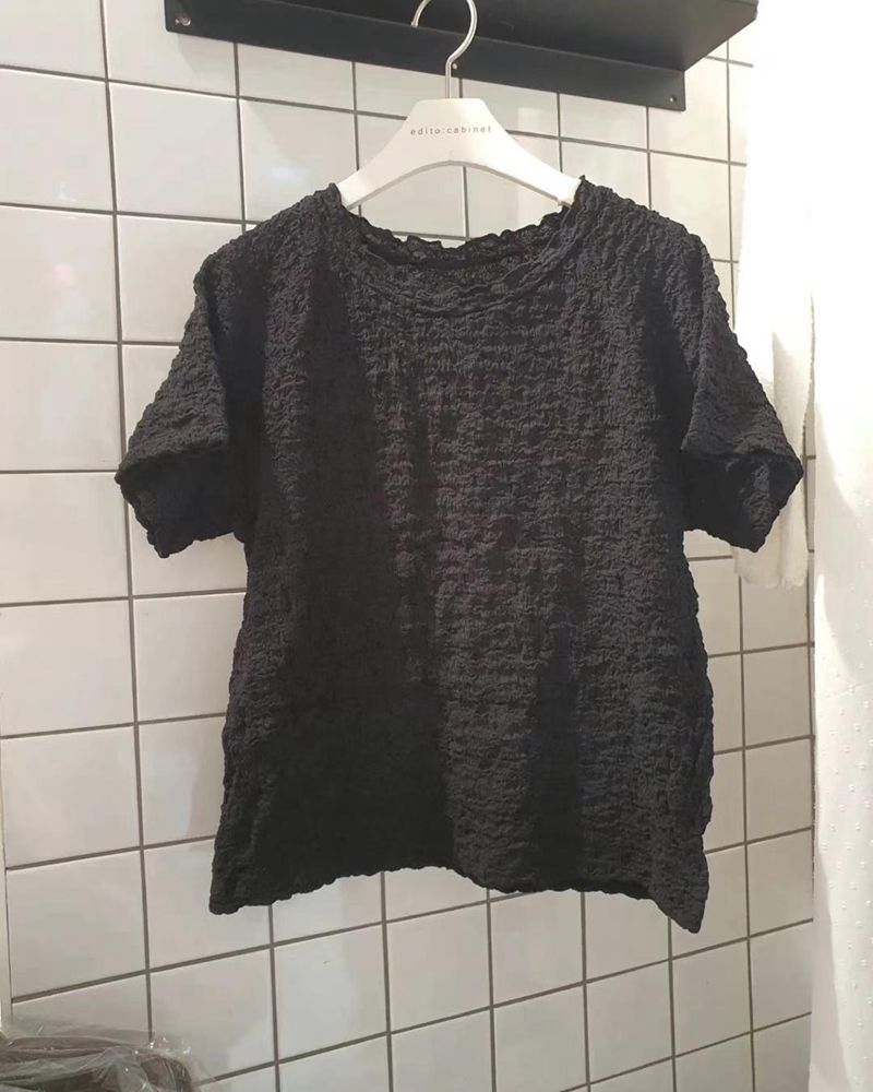 MYCABINET韓國直郵東大門實拍女裝新款24秋冬休閑時尚人氣T恤MYCABINETT恤圖色3