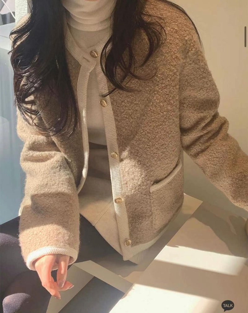 MY YOUNG韓國直郵女裝新品休閑人氣真品職業熱賣24秋冬夾克RIPPLE夾克