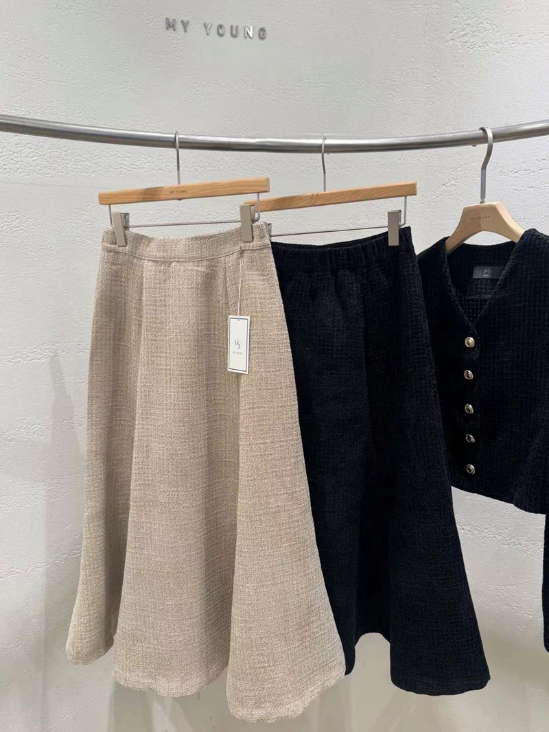 MY YOUNG韓國直郵東大門實拍女裝新品休閑24秋冬職業套裝花呢RIPPLE套裝