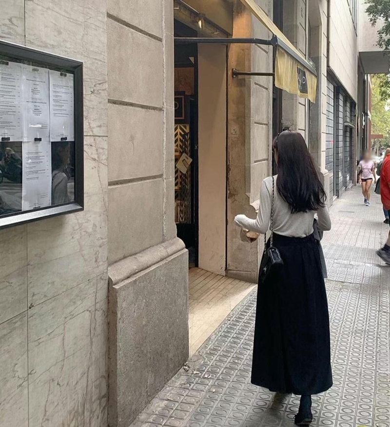MY YOUNG韓國直郵東大門實拍女裝新品24秋冬時尚人氣休閑長裙RIPPLE長裙