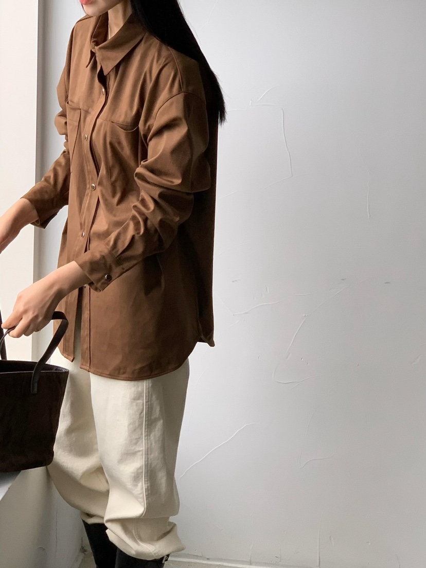 SORBET韓國直郵東大門實拍女裝新品真品人氣襯衫蕾絲衫絨面革SORBET/flat white襯衫/蕾絲衫