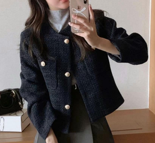MY YOUNG韓國直郵女裝新款24秋冬推薦職業休閑人氣真品夾克RIPPLE夾克