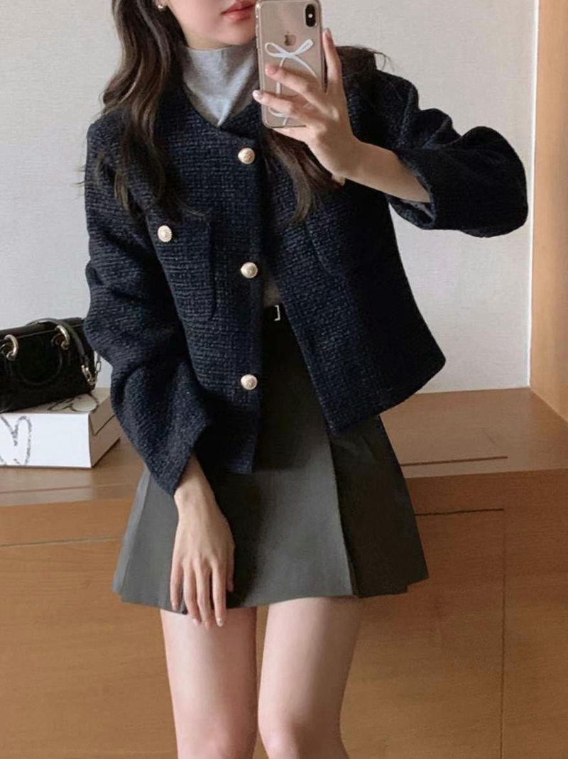 MY YOUNG韓國直郵女裝新款24秋冬推薦職業休閑人氣真品夾克RIPPLE夾克