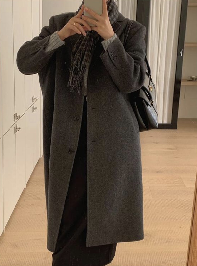 Sendtwo東大門代購女裝新品熱賣職業24秋夏真品時尚中長款大衣SENDTWO中長款大衣