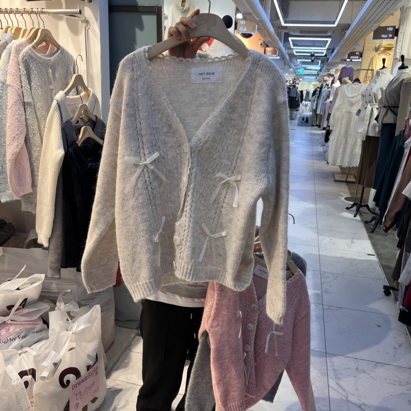 DREAM GIRIS/HOT PLACE東大門代購女士新品休閑針織衫V領DREAM GIRIS/HOT PLACE_ISSUE針織衫圖色2