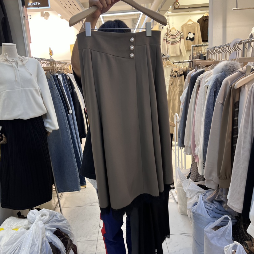 PIT A PAT東大門實拍女裝新品時尚職業24秋夏半身裙中短裙蕾絲PIT A PAT半身裙/中短裙圖色2