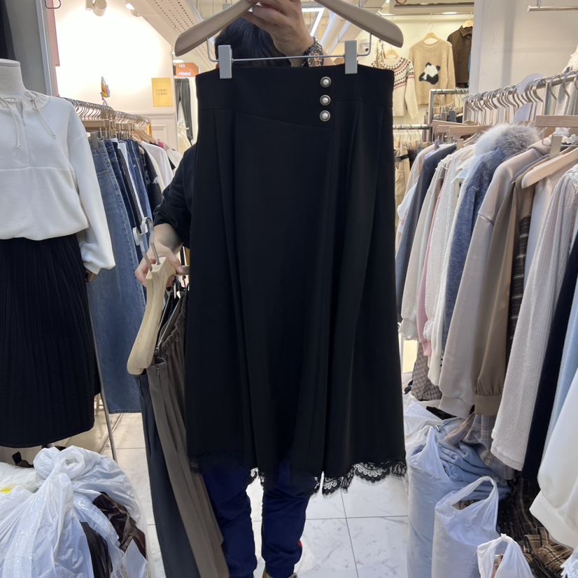 PIT A PAT東大門實拍女裝新品時尚職業24秋夏半身裙中短裙蕾絲PIT A PAT半身裙/中短裙圖色3