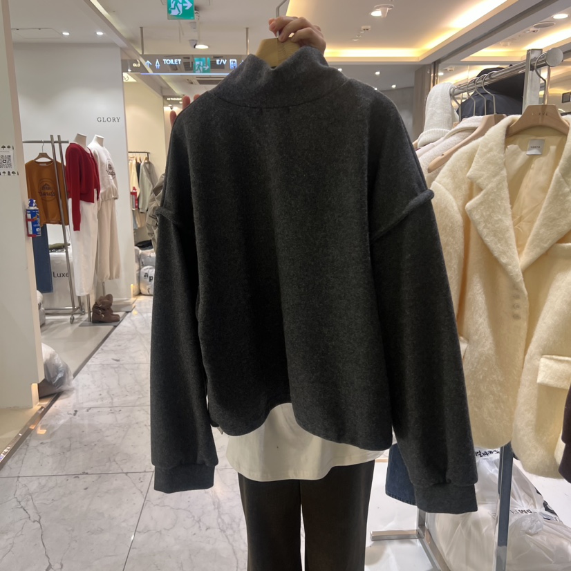 VERVE韓國直郵女士新品人氣推薦休閑職業時尚24秋夏衛衣羊毛VERVE衛衣
