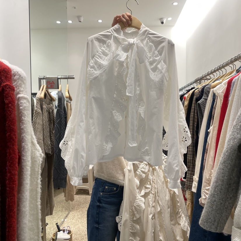 A STORE韓國直郵東大門實拍女裝新品熱賣真品人氣襯衫蕾絲衫A STORE襯衫/蕾絲衫圖色1