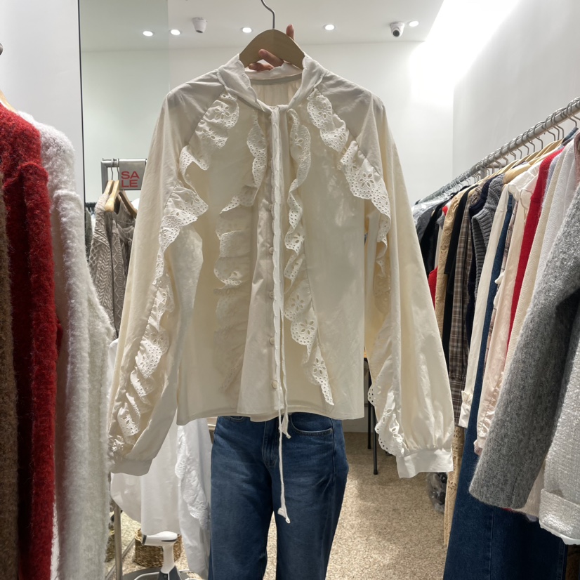 A STORE韓國直郵東大門實拍女裝新品熱賣真品人氣襯衫蕾絲衫A STORE襯衫/蕾絲衫圖色2