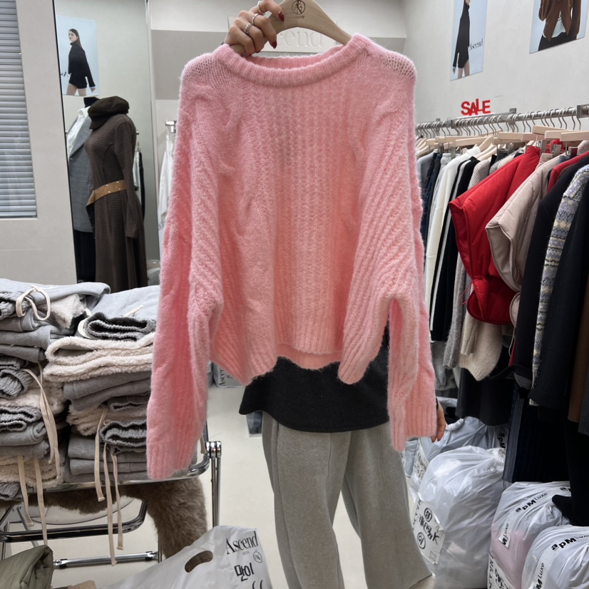 ASCEND韓國直郵東大門實拍女裝新品推薦24秋冬時尚毛衣羊駝毛ASCEND毛衣圖色2