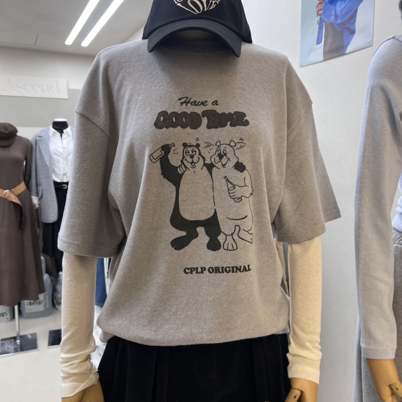 ASCEND韓國直郵女裝新款24秋冬人氣休閑熱賣職業T恤不含內搭ASCENDT恤