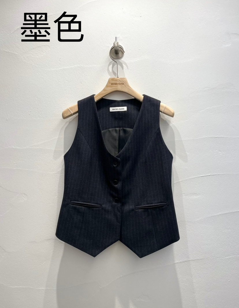 BROWN PAPER韓國直郵女裝新款人氣熱賣推薦24秋冬時尚馬甲BROWN PAPER-S馬甲圖色2