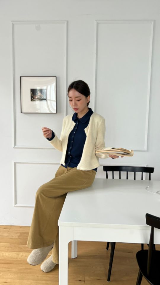 HEY/TO SEWING東大門實拍女裝新品時尚24秋夏推薦針織衫開衫BY HEY/TO SEWING針織衫