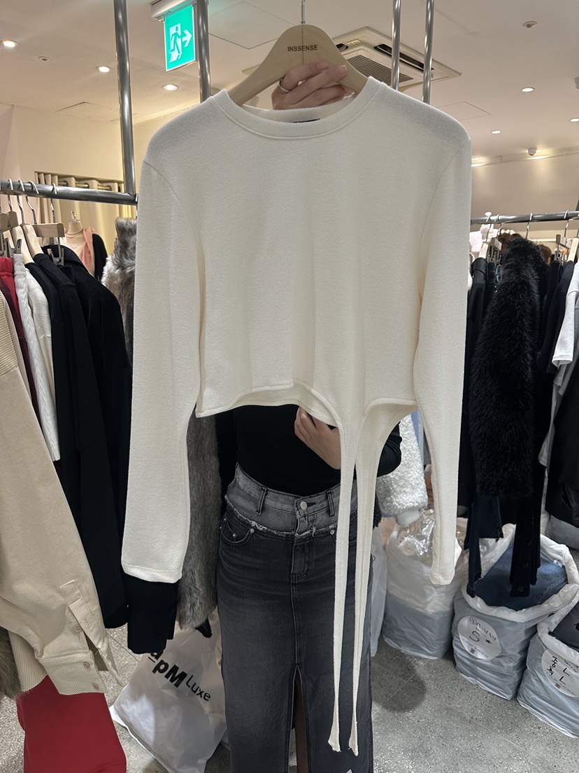 INSSENSE-A韓國代購女裝新品推薦24秋夏熱賣職業時尚長袖T恤INSSENSE-A長袖T恤圖色2