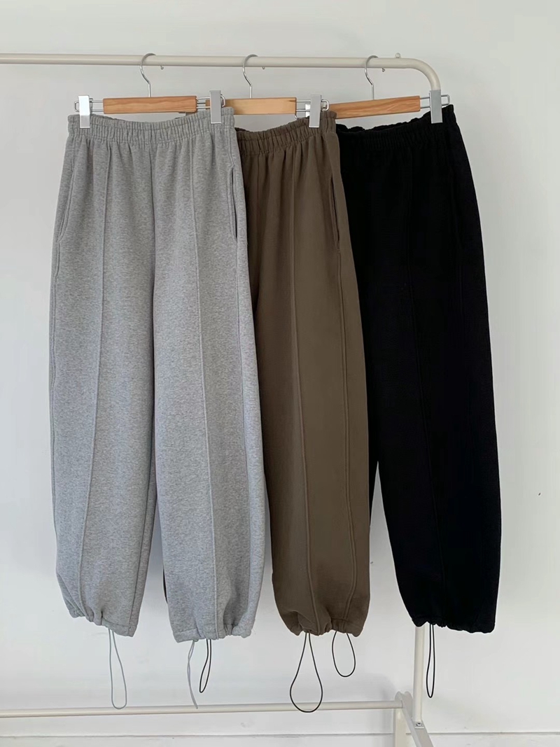 BRAND MARKET-OT東大門實拍女士新品人氣熱賣推薦休閑褲羊絨BRAND MARKET-OT休閑褲圖色3左三色