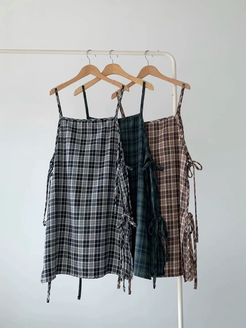 BRAND MARKET-OT東大門代購女士新款休閑熱賣推薦連衣裙格紋BRAND MARKET-2件起連衣裙圖色2左二色