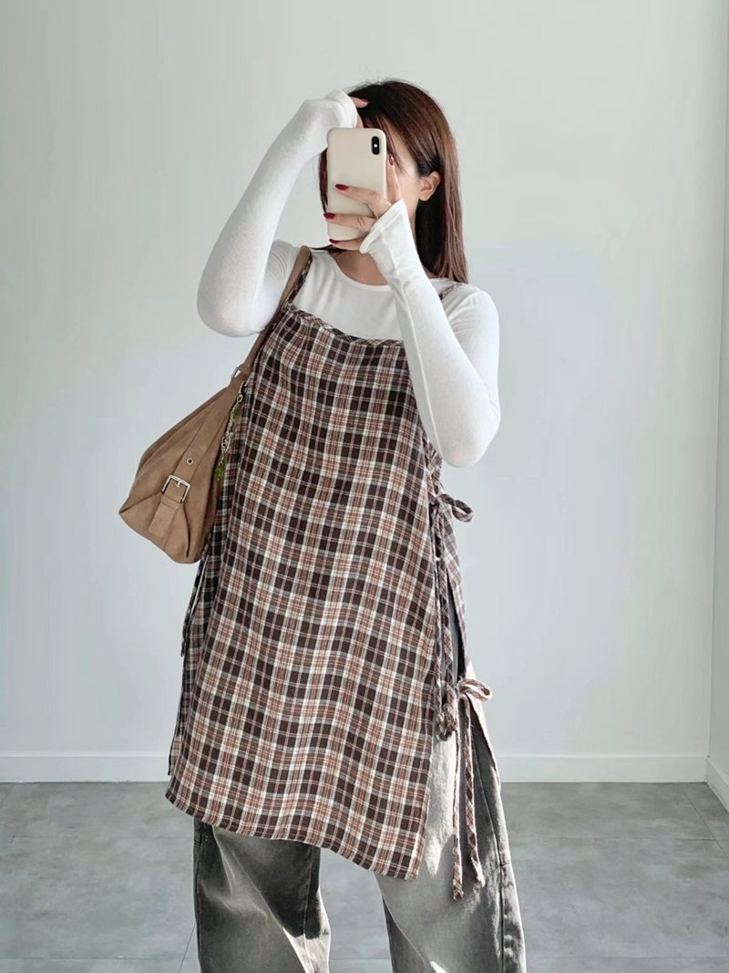 BRAND MARKET-OT東大門代購女士新款休閑熱賣推薦連衣裙格紋BRAND MARKET-2件起連衣裙圖色3