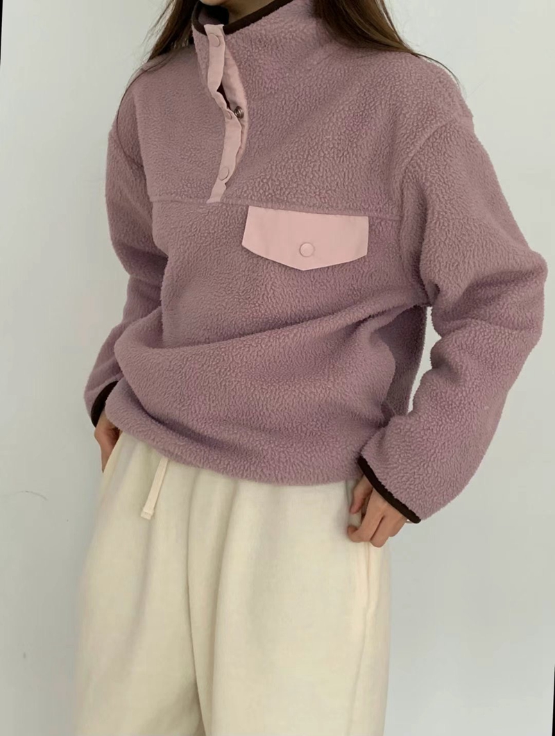 POMELO直郵韓國代購女裝新品人氣真品時尚職業休閑衛衣羊毛POMELO衛衣圖色2