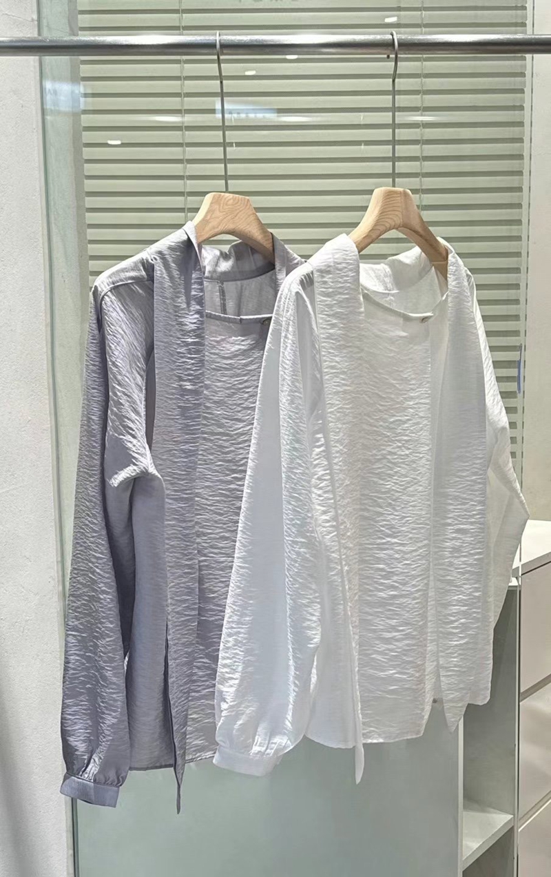 POMELO直郵韓國代購女裝新款時尚真品休閑熱賣職業襯衫蕾絲衫POMELO襯衫/蕾絲衫