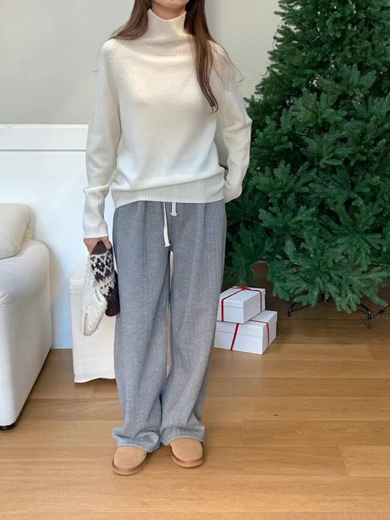 POMELO韓國直郵女裝新品人氣休閑24秋冬熱賣職業推薦時尚毛衣POMELO毛衣