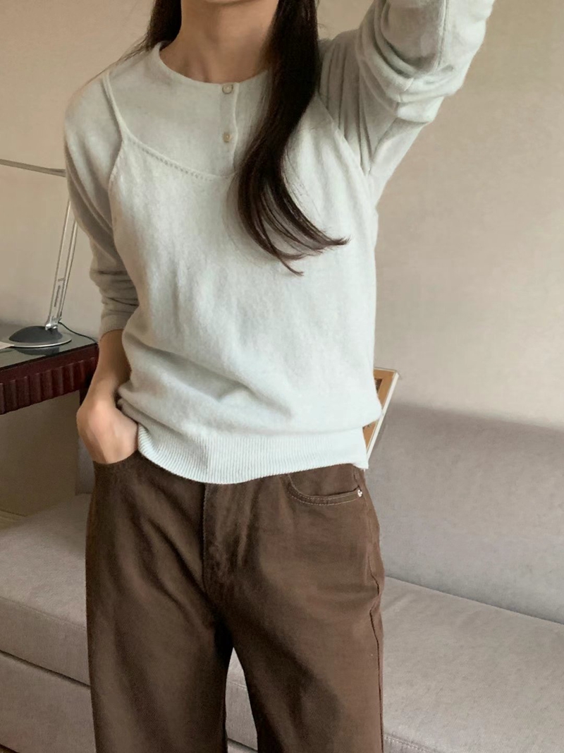 POMELO韓國直郵東大門代購女裝新款職業真品熱賣套裝羊毛駝色POMELO套裝圖色3