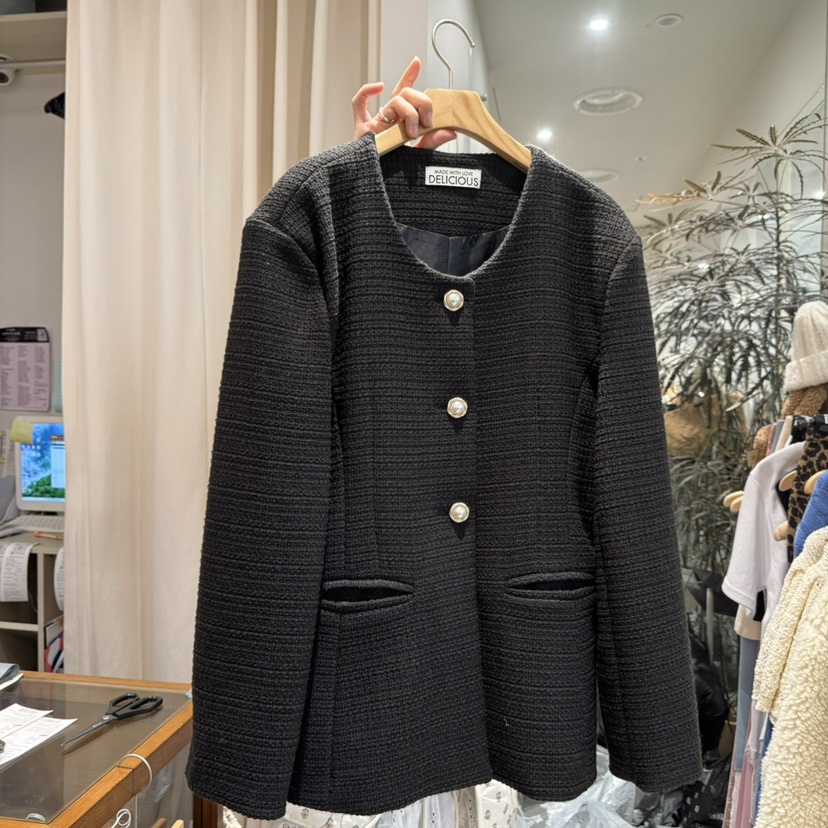 DELICIOUS韓國直郵東大門代購女裝新品休閑時尚人氣職業夾克NOVUS夾克