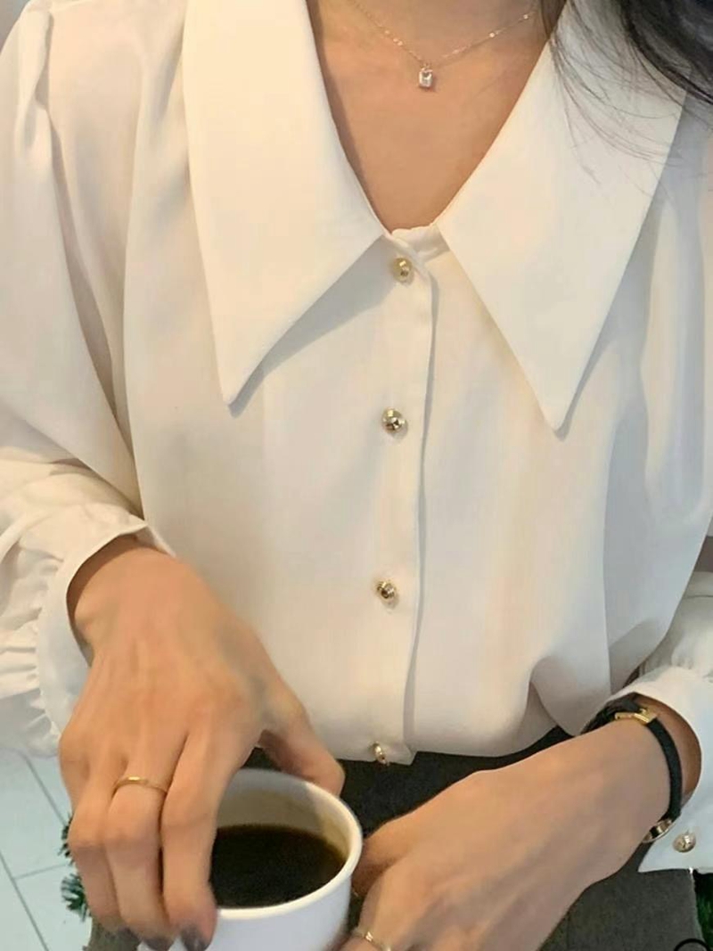 COME HERE東大門直郵女裝新款時尚熱賣推薦24秋夏襯衫蕾絲衫COME HERE襯衫/蕾絲衫